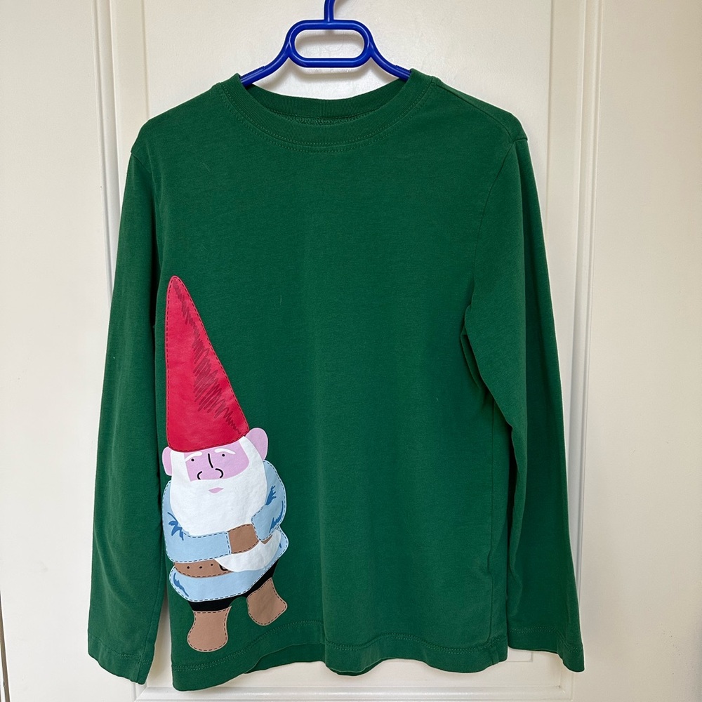 Hanna Anderson Gnome Long Sleeve Tee size 8 (130cm)